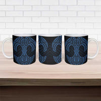 Kikorangi Maori Ta Moko Poutama Art Ceramic Mug - Polynesian Pride