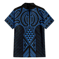 Kikorangi Maori Ta Moko Poutama Art Family Matching Mermaid Dress and Hawaiian Shirt LT9 - Polynesian Pride