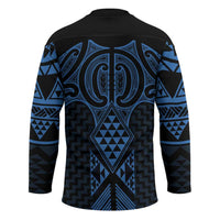 Kikorangi Maori Ta Moko Poutama Art Hockey Jersey - Polynesian Pride