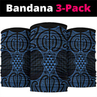 Kikorangi Maori Ta Moko Poutama Art Neck Gaiter - Polynesian Pride