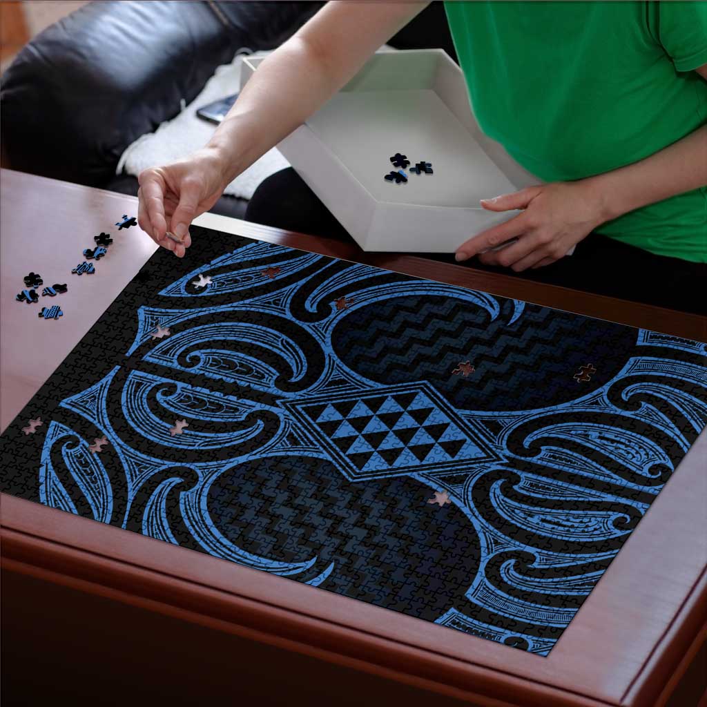 Kikorangi Maori Ta Moko Poutama Art Puzzle - Polynesian Pride