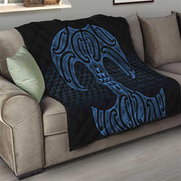 Kikorangi Maori Ta Moko Poutama Art Quilt LT9 - Polynesian Pride
