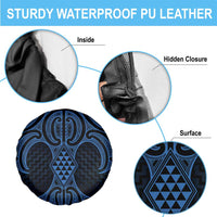 Kikorangi Maori Ta Moko Poutama Art Spare Tire Cover