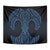 Kikorangi Maori Ta Moko Poutama Art Tapestry