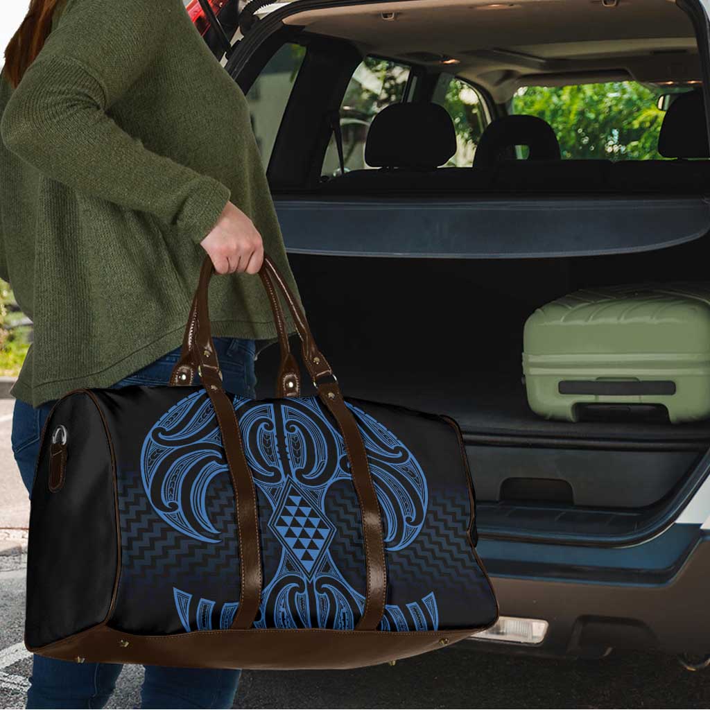 Kikorangi Maori Ta Moko Poutama Art Travel Bag - Polynesian Pride