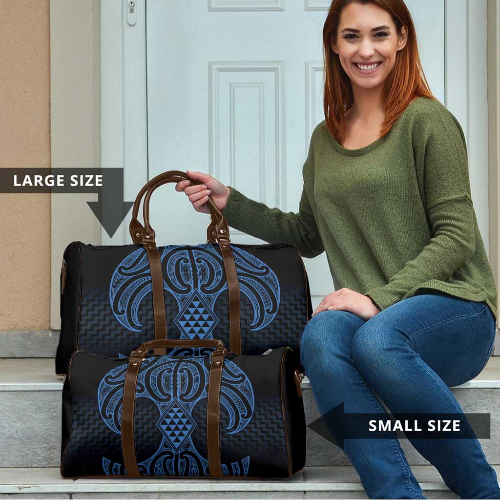 Kikorangi Maori Ta Moko Poutama Art Travel Bag - Polynesian Pride