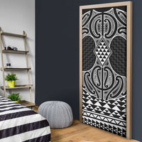 Ma Maori Ta Moko Poutama Art Door Cover LT9 - Polynesian Pride