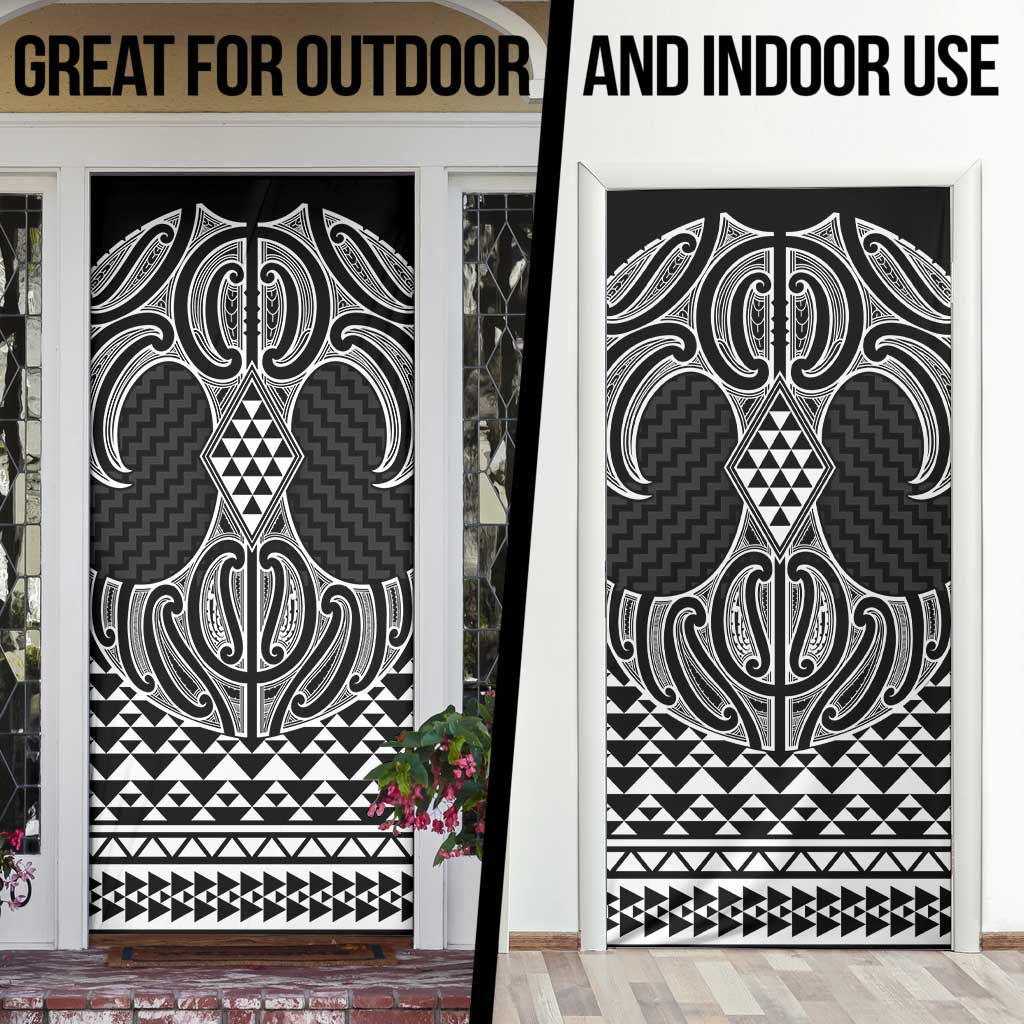Ma Maori Ta Moko Poutama Art Door Cover LT9 - Polynesian Pride