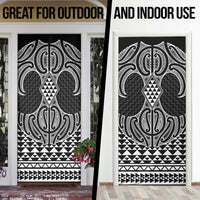 Ma Maori Ta Moko Poutama Art Door Cover LT9 - Polynesian Pride