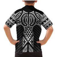 Ma Maori Ta Moko Poutama Art Family Matching Mermaid Dress and Hawaiian Shirt LT9 - Polynesian Pride