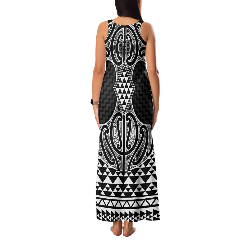 Ma Maori Ta Moko Poutama Art Family Matching Tank Maxi Dress and Hawaiian Shirt LT9 - Polynesian Pride