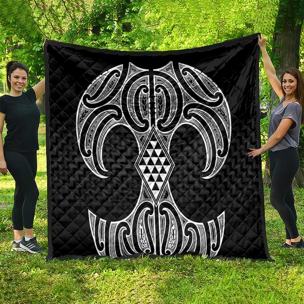 Ma Maori Ta Moko Poutama Art Quilt LT9 - Polynesian Pride
