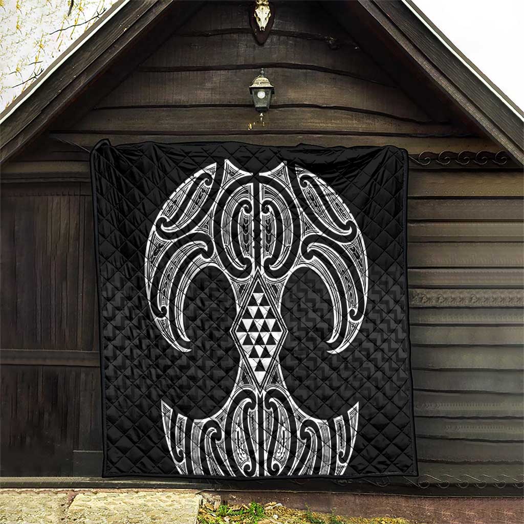 Ma Maori Ta Moko Poutama Art Quilt LT9 - Polynesian Pride