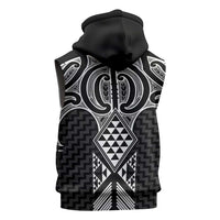 Ma Maori Ta Moko Poutama Art Sleeveless Hoodie LT9 - Polynesian Pride