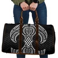 Ma Maori Ta Moko Poutama Art Travel Bag LT9 White - Polynesian Pride