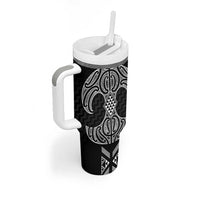 Ma Maori Ta Moko Poutama Art Tumbler With Handle LT9 - Polynesian Pride