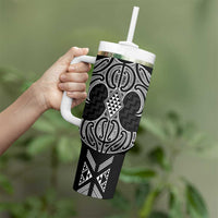 Ma Maori Ta Moko Poutama Art Tumbler With Handle LT9 - Polynesian Pride