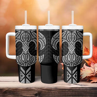Ma Maori Ta Moko Poutama Art Tumbler With Handle LT9 - Polynesian Pride