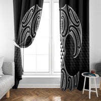 Ma Maori Ta Moko Poutama Art Window Curtain LT9 - Polynesian Pride