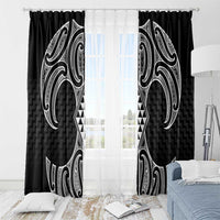 Ma Maori Ta Moko Poutama Art Window Curtain LT9 - Polynesian Pride