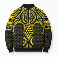Mahi-dawg Maori Ta Moko Poutama Art Bomber Puffer Jacket - Polynesian Pride
