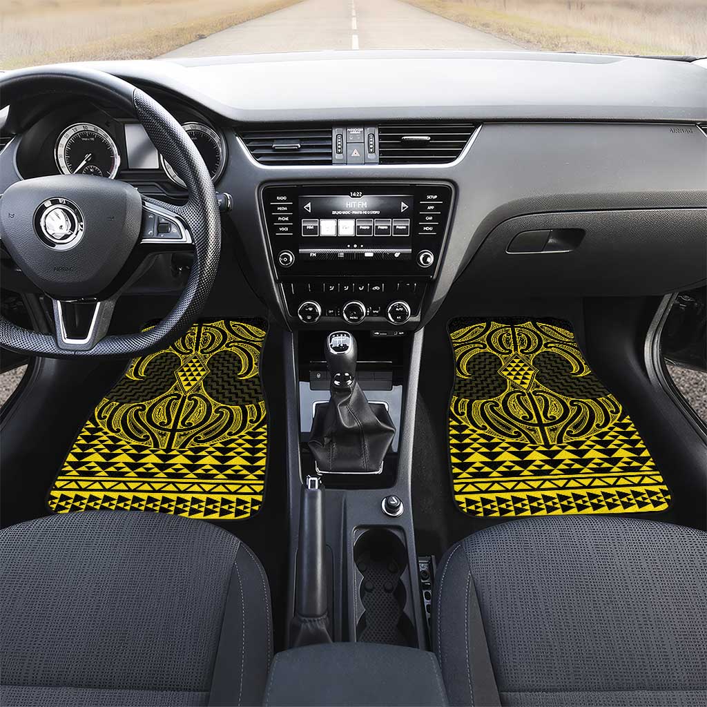 Mahi-dawg Maori Ta Moko Poutama Art Car Mats