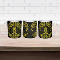 Mahi-dawg Maori Ta Moko Poutama Art Ceramic Mug - Polynesian Pride