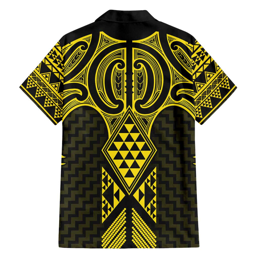 Mahi-dawg Maori Ta Moko Poutama Art Family Matching Long Sleeve Bodycon Dress and Hawaiian Shirt LT9 - Polynesian Pride
