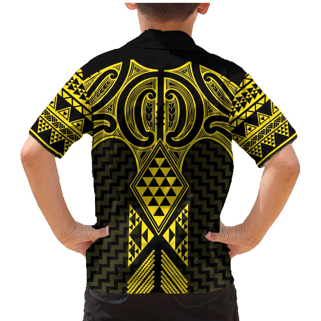 Mahi-dawg Maori Ta Moko Poutama Art Family Matching Mermaid Dress and Hawaiian Shirt LT9 - Polynesian Pride