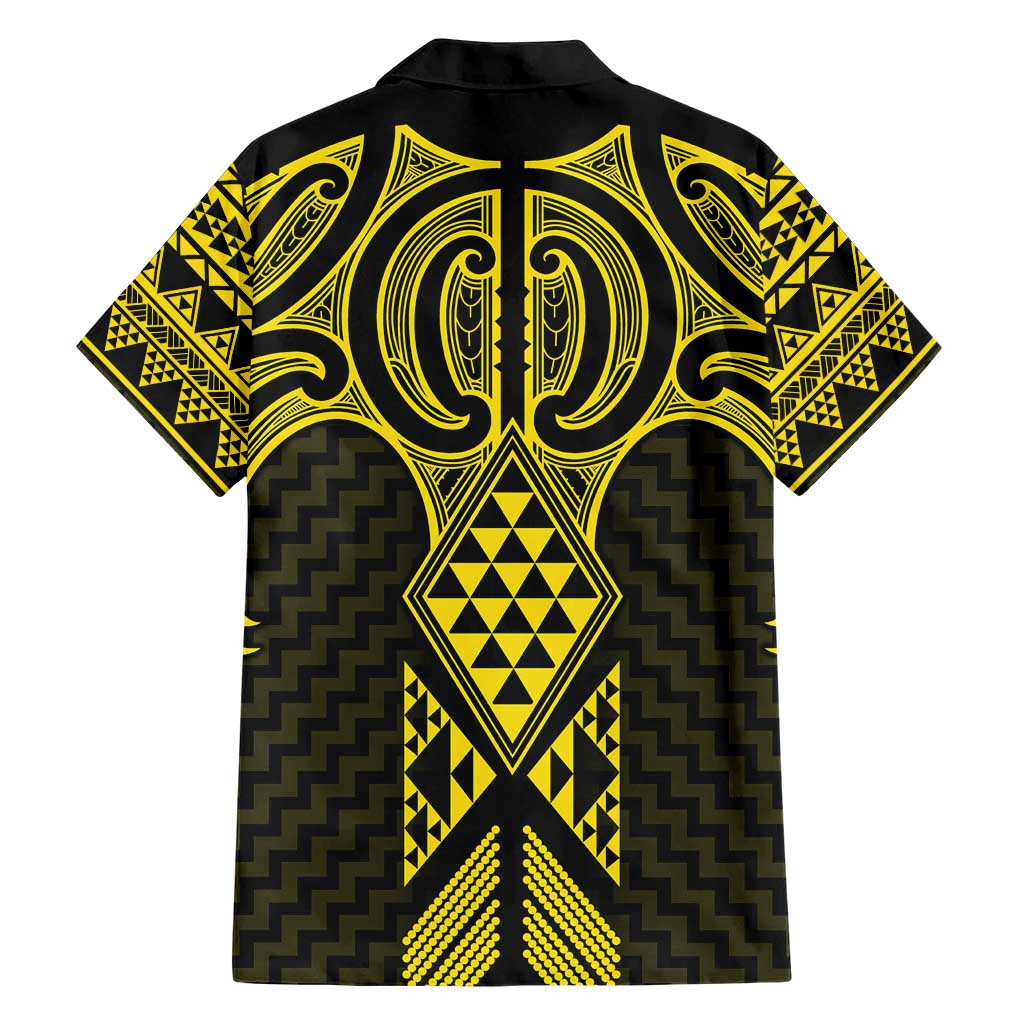 Mahi-dawg Maori Ta Moko Poutama Art Family Matching Short Sleeve Bodycon Dress and Hawaiian Shirt LT9 - Polynesian Pride