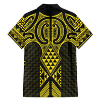 Mahi-dawg Maori Ta Moko Poutama Art Family Matching Tank Maxi Dress and Hawaiian Shirt LT9 - Polynesian Pride