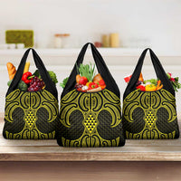 Mahi-dawg Maori Ta Moko Poutama Art Grocery Bag