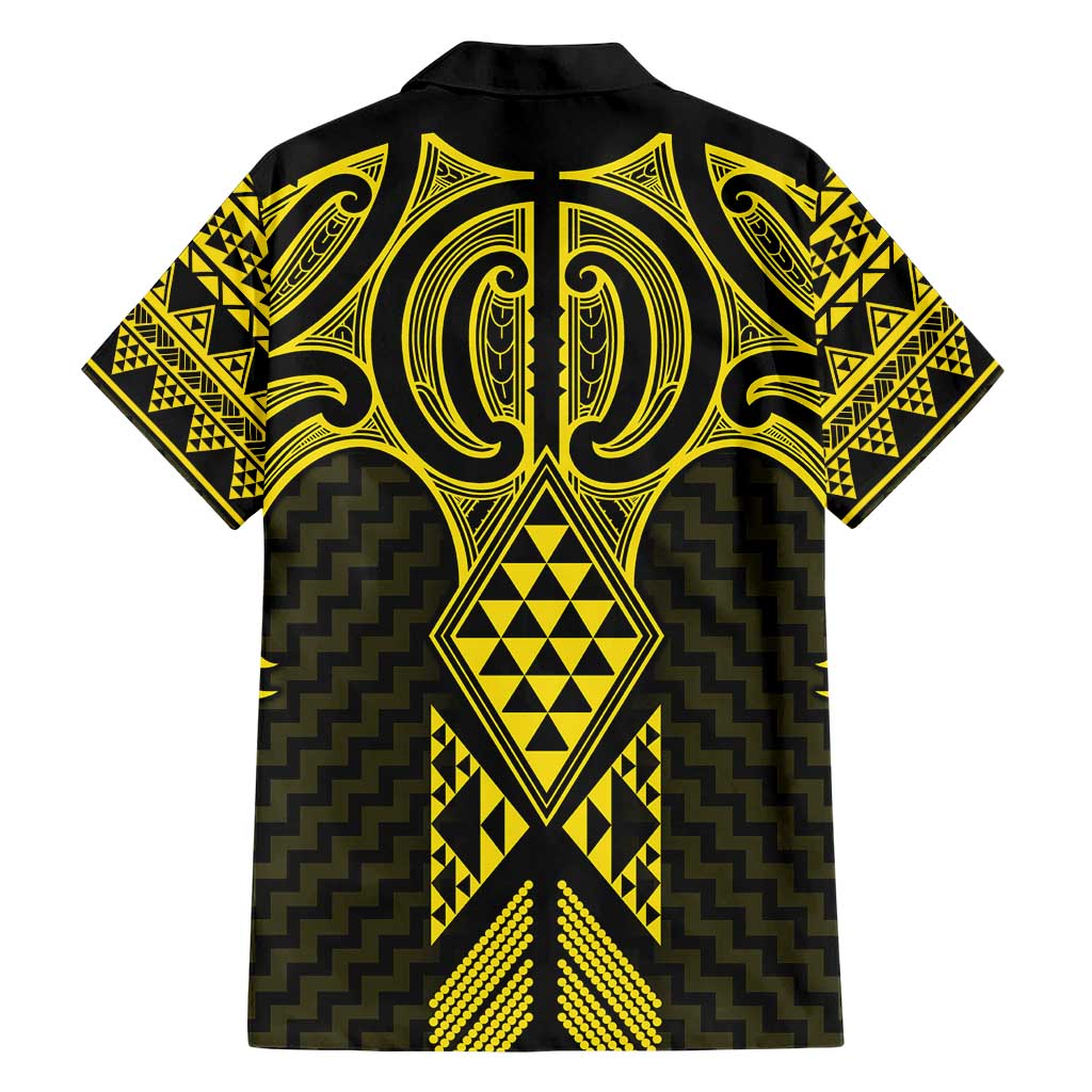 Mahi-dawg Maori Ta Moko Poutama Art Hawaiian Shirt