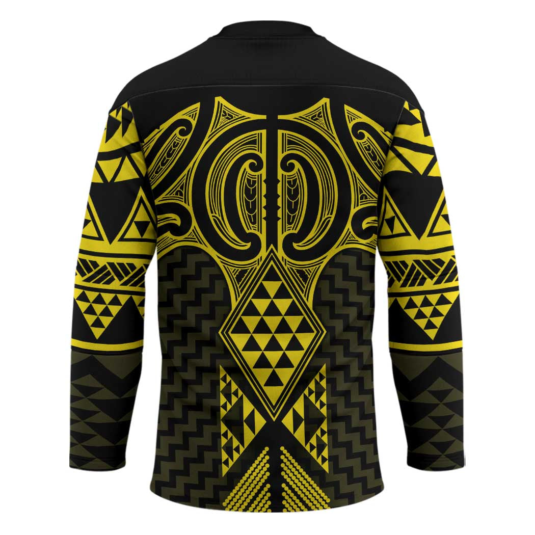 Mahi-dawg Maori Ta Moko Poutama Art Hockey Jersey - Polynesian Pride