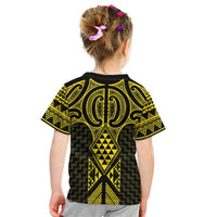 Mahi-dawg Maori Ta Moko Poutama Art Kid T Shirt LT9 - Polynesian Pride