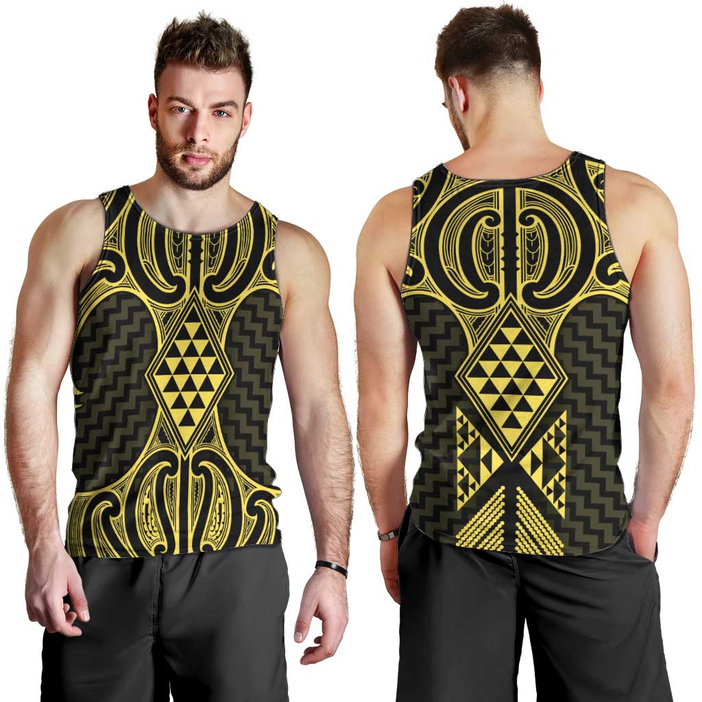 Mahi-dawg Maori Ta Moko Poutama Art Men Tank Top LT9 - Polynesian Pride