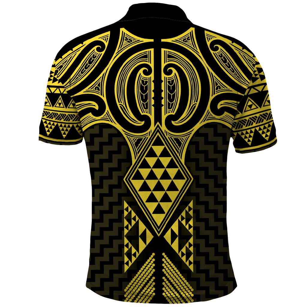 Mahi-dawg Maori Ta Moko Poutama Art Polo Shirt LT9 - Polynesian Pride