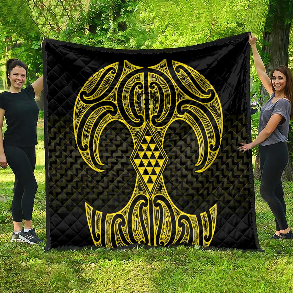 Mahi-dawg Maori Ta Moko Poutama Art Quilt LT9 - Polynesian Pride
