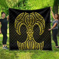 Mahi-dawg Maori Ta Moko Poutama Art Quilt LT9 - Polynesian Pride