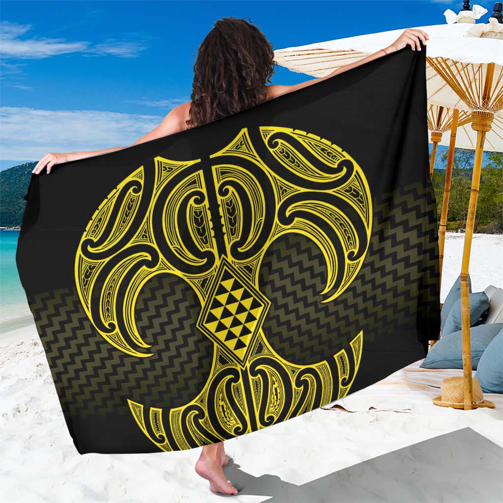 Mahi-dawg Maori Ta Moko Poutama Art Sarong