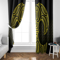 Mahi-dawg Maori Ta Moko Poutama Art Window Curtain LT9 - Polynesian Pride