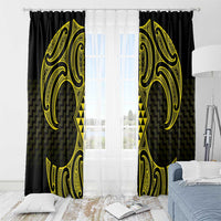 Mahi-dawg Maori Ta Moko Poutama Art Window Curtain LT9 - Polynesian Pride