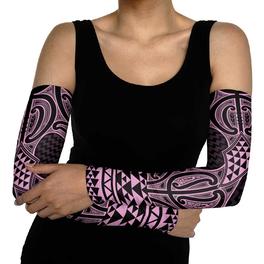Mawhero Maori Ta Moko Poutama Art Arm Sleeves - Polynesian Pride