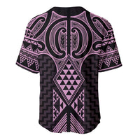 Mawhero Maori Ta Moko Poutama Art Baseball Jersey LT9 - Polynesian Pride