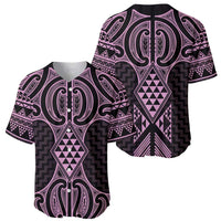 Mawhero Maori Ta Moko Poutama Art Baseball Jersey LT9 - Polynesian Pride