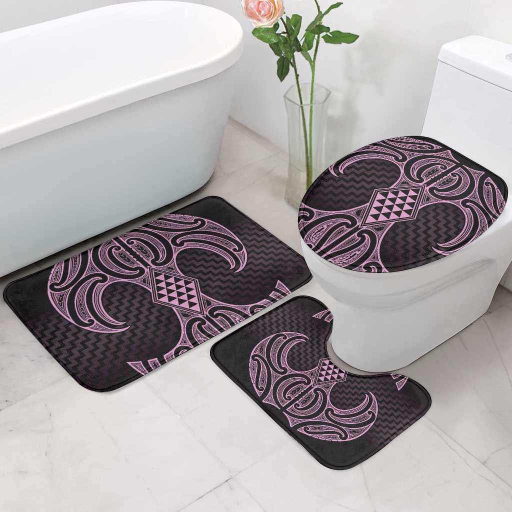 Mawhero Maori Ta Moko Poutama Art Bathroom Set - Polynesian Pride