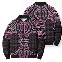Mawhero Maori Ta Moko Poutama Art Bomber Puffer Jacket - Polynesian Pride