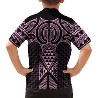 Mawhero Maori Ta Moko Poutama Art Family Matching Long Sleeve Bodycon Dress and Hawaiian Shirt LT9 - Polynesian Pride