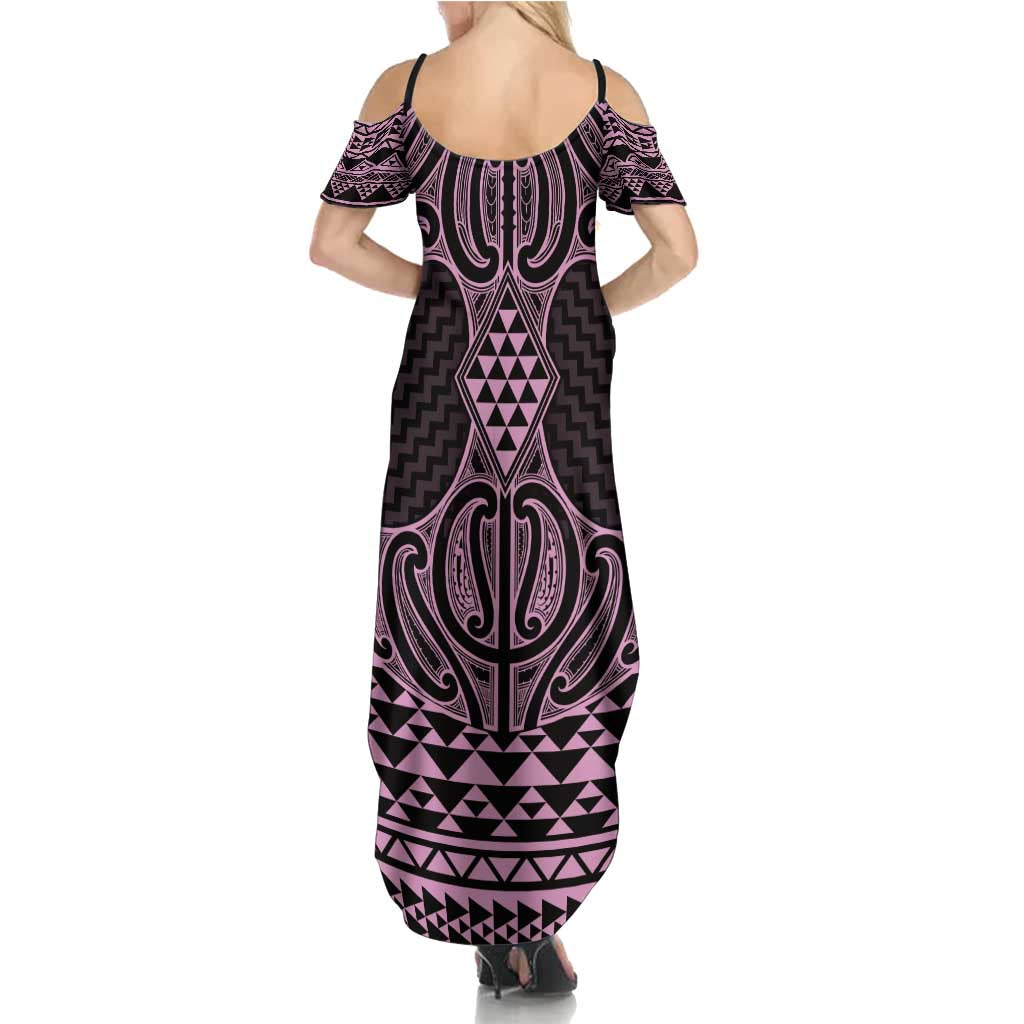 Mawhero Maori Ta Moko Poutama Art Family Matching Summer Maxi Dress and Hawaiian Shirt LT9 - Polynesian Pride