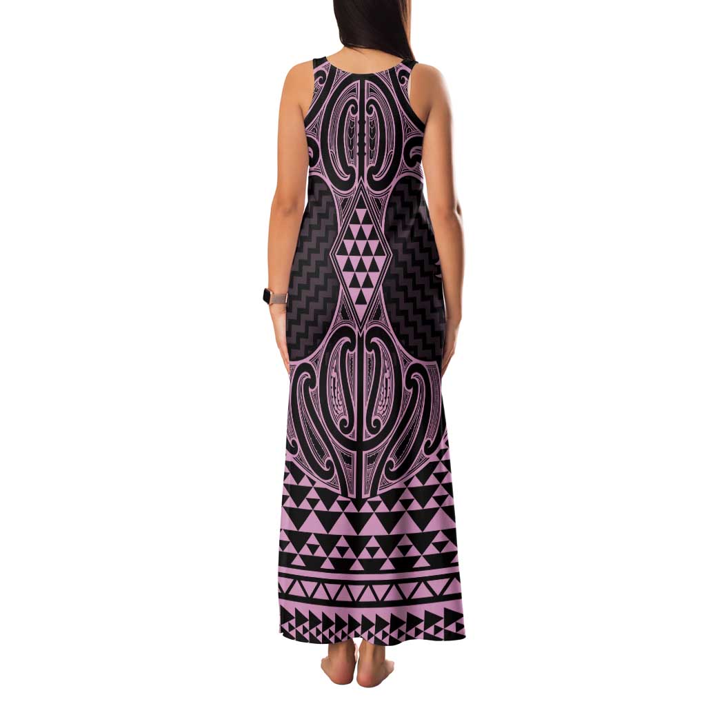 Mawhero Maori Ta Moko Poutama Art Family Matching Tank Maxi Dress and Hawaiian Shirt LT9 - Polynesian Pride